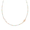 Discount Girocollo Rosario Multicolore Gioielli Amen Rosari | CRO10RCVT3 Donna Gioielli Moda Donna