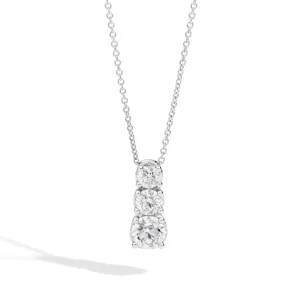 Hot Girocollo Trilogy In Oro Bianco E Diamanti Gioielli Anniversary | P01TS001/034-45 Donna Gioielli Donna
