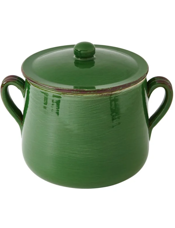 Fashion Marmitta Verde Con Coperchio Terracotta Da Fuoco Brandani | 52265 Cucina&techno
