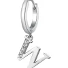 Outlet Mono Orecchino Donna Lettera W Gioielli Chakra | BHKE079 Donna Gioielli Moda Donna