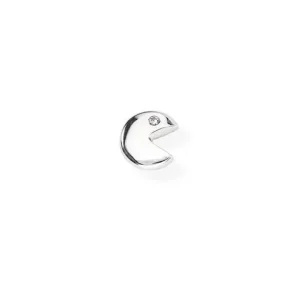 Fashion Mono Orecchino Donna PacMan In Argento Gioielli | EB16 Donna Gioielli Moda Donna