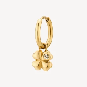 Sale Mono Orecchino Donna Quadrifoglio Gioielli Chakra | BHKE134 Donna Gioielli Moda Donna