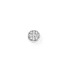 New Mono Orecchino In Argento E Zirconi Gioielli | EB7 Donna Gioielli Moda Donna