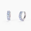 Outlet Orecchini A Cerchio Con Acquamarina Gioielli | 563581 Donna Gioielli Moda Donna