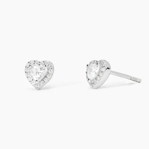 Online Orecchini A Cuore Con Zircone Gioielli |   563742 Donna Gioielli Moda Donna