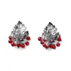 Sale Orecchini A Lobo Vitis In Argento E Agata Rubino Mariacristinasterling | G3464 Donna Gioielli Moda Donna