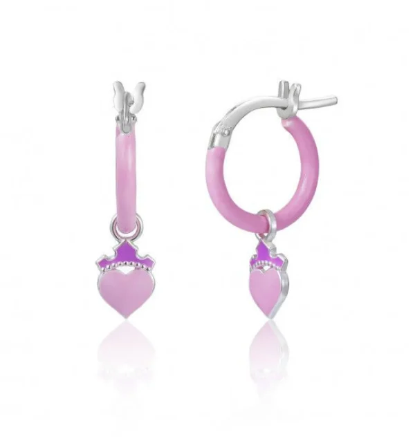 Outlet Orecchini Bambina In Argento Mini A Cerchio Princess Gioielli | ES00114SL.CS Donna Gioielli Moda Donna