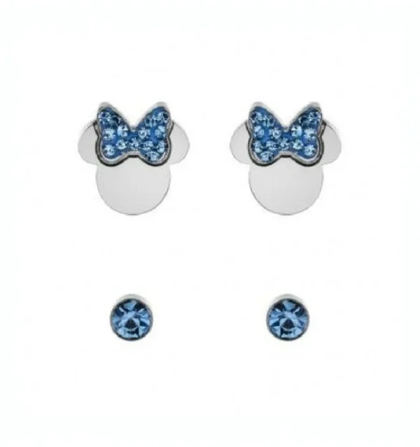 Outlet Orecchini Bambina Minnie E Cristalli Blu Gioielli | S600149RDL-B.CJ Donna Gioielli Moda Donna