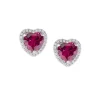 Hot Big Diamonds Cuore Zircone Rubino Gioielli Amen |  ETIHBRBZ Donna Gioielli Moda Donna