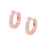 Outlet Orecchini Cerchio Zirconi Bianchi Gioielli |  ET1RB Donna Gioielli Moda Donna