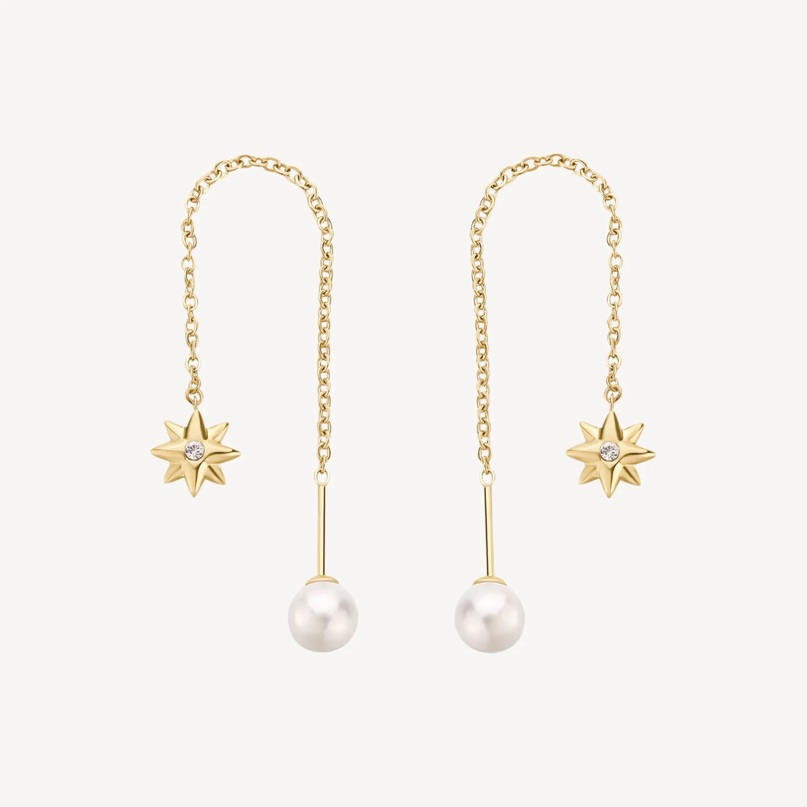orecchini_chakra_saliscen_0-2.webp Discount Orecchini Chakra Saliscendi Con Rosa Dei Venti Finitura Oro Gioielli | BHKE185 Donna Gioielli Moda Donna