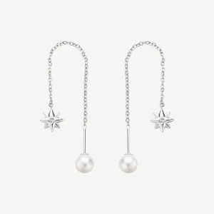 Sale Orecchini Chakra Saliscendi Con Rosa Dei Venti Gioielli | BHKE184 Donna Gioielli Moda Donna
