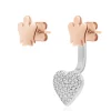 Online Orecchini Con Cuore Pavè E Angelo Roberto Giannotti | GIA441 Donna Gioielli Moda Donna