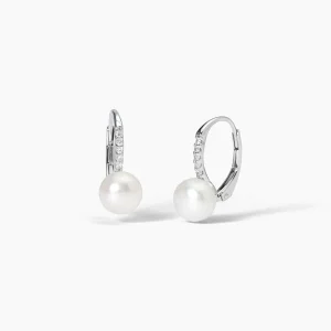 Hot Orecchini Con Perla E Zirconi Gioielli | 563726 Donna Gioielli Moda Donna