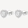 Online Orecchini Cuore Infinite White Gioielli Fancy | FIW59 Donna Gioielli Moda Donna