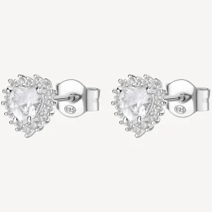 Online Orecchini Cuore Infinite White Gioielli Fancy | FIW59 Donna Gioielli Moda Donna