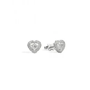 Fashion Orecchini Cuore Oro Bianco E Diamanti Gioielli Anniversary Love | E67SC002/038 Donna Gioielli Donna
