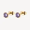 Hot Orecchini Desideri Finitura Oro Amethyst Gioielli | BEIE009 Donna Gioielli Moda Donna | Idee Regalo