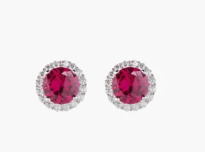 Discount Diamond con Zircone tondo Rubino Gioielli Amen |   ELUBOBBRZ Donna Gioielli Moda Donna