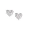 Fashion Orecchini Diamonds Cuori Pavè Gioielli |  ECUBBZ3 Donna Gioielli Moda Donna