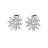Fashion Orecchini Diamonds Fiori Zirconi Bianchi Gioielli |  EFIBBZ3 Donna Gioielli Moda Donna