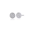 Hot Orecchini Disco In Argento Con Zirconi Gioielli | 563168 Donna Gioielli Moda Donna