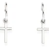 Discount Orecchini Donna A Croce In Argento Gioielli Prega Ama | ORCRB3 Donna Gioielli Moda Donna
