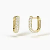 Fashion Orecchini Donna In Argento Dorato Con Pavè Gioielli | 563729 Donna Gioielli Moda Donna