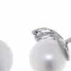 Sale Orecchini Donna In Oro Bianco Diamanti e Perle Gioielli e Delucchi | BB B09035 Donna Gioielli Donna