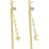 Discount Orecchini Donna Luna Stella Gioielli Chant | BAH54 Donna Gioielli Moda Donna