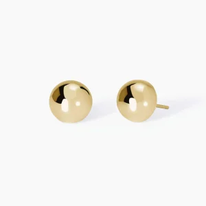 Sale Orecchini Dorati A Bottone In Argento Gioielli | 563838 Donna Gioielli Moda Donna