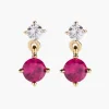 Clearance Dorati Princess Tondi Rubino Gioielli Amen | ETOGR Donna Gioielli Moda Donna
