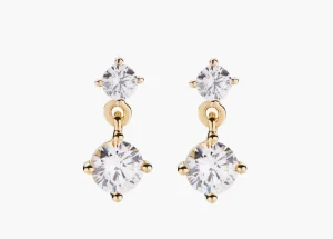 Clearance Dorati Princess Tondi Bianchi Gioielli Amen | ETOGB Donna Gioielli Moda Donna