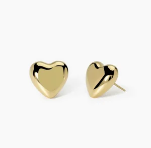 Online Orecchini In Acciaio A Cuore PVD Giallo | 261492 Donna Gioielli Moda Donna