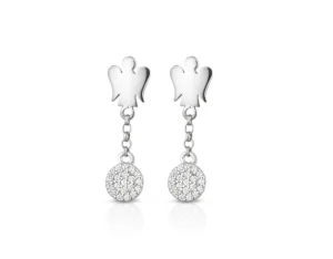Clearance Orecchini In Argento Con Angeli E Paillettes Roberto Giannotti | GIA414 Donna Gioielli Moda Donna