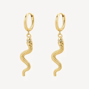 Outlet Orecchini Pendenti Chakra Serpente | BHKE193 Donna Gioielli Moda Donna