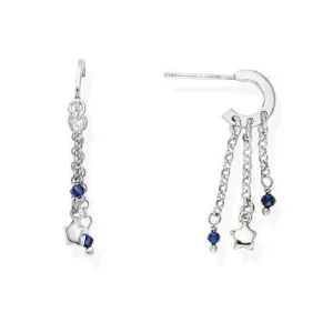 New Orecchini Pendenti Con Stelle E Cristalli Blu Gioielli Candy Charm | ORMISBBL Donna Gioielli Moda Donna