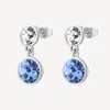 Best Orecchini Pendenti Cristalli Sapphire Symphonia Gioielli | BYM174 Donna Gioielli Moda Donna