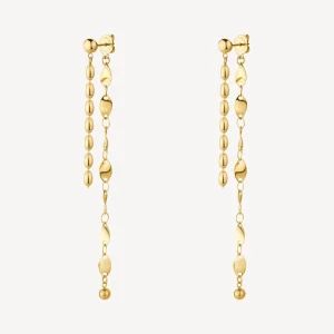 Best Orecchini Pendenti Dorati Lunghi Essential | BNL082 Donna Gioielli Moda Donna