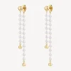 Outlet Orecchini Pendenti Essential Dorati Con Perle Di Conchiglia | BNL102 Donna Gioielli Moda Donna