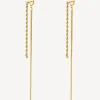 Hot Orecchini Pendenti Lunghi Dorati Essential | BNL094 Donna Gioielli Moda Donna