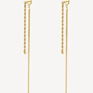 Hot Orecchini Pendenti Lunghi Dorati Essential | BNL094 Donna Gioielli Moda Donna