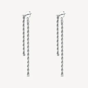 Fashion Orecchini Pendenti Lunghi Catena Torchon Essential | BNL087 Donna Gioielli Moda Donna