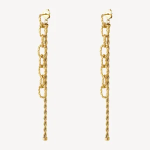 New Orecchini Pendenti Lunghi Dorati Essential | BNL084 Donna Gioielli Moda Donna