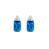 Hot Orecchini Princess Con Zirconi Blu E Bianchi | EBABBBLZ Donna Gioielli Moda Donna