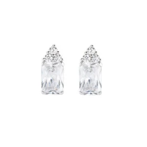 Outlet Orecchini Princess Con Zirconi Bianchi | EBABBBZ Donna Gioielli Moda Donna