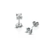 Sale Orecchini punto luce in oro bianco e diamant cod.OR004 da Ct.0,04 a 1,26 Donna Gioielli Donna