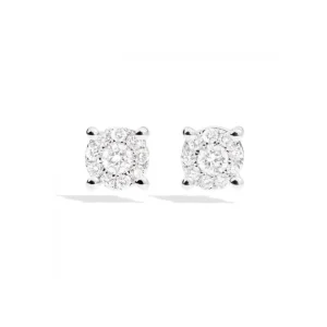 Clearance Orecchini Punto Luce In Oro Bianco E Diamanti Gioielli Nodo D'Amore | E04PX988/020 Donna Gioielli Donna