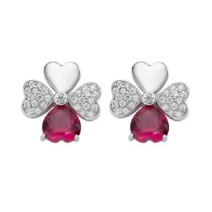 Online Orecchini Quadricuore In Argento E Zirconi Gioielli | EQUBR Donna Gioielli Moda Donna