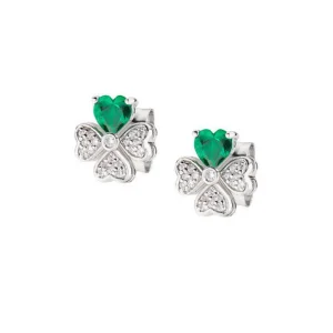 Online Orecchini Quadricuore In Argento Con Zirconi Gioielli | EQUSBV Donna Gioielli Moda Donna